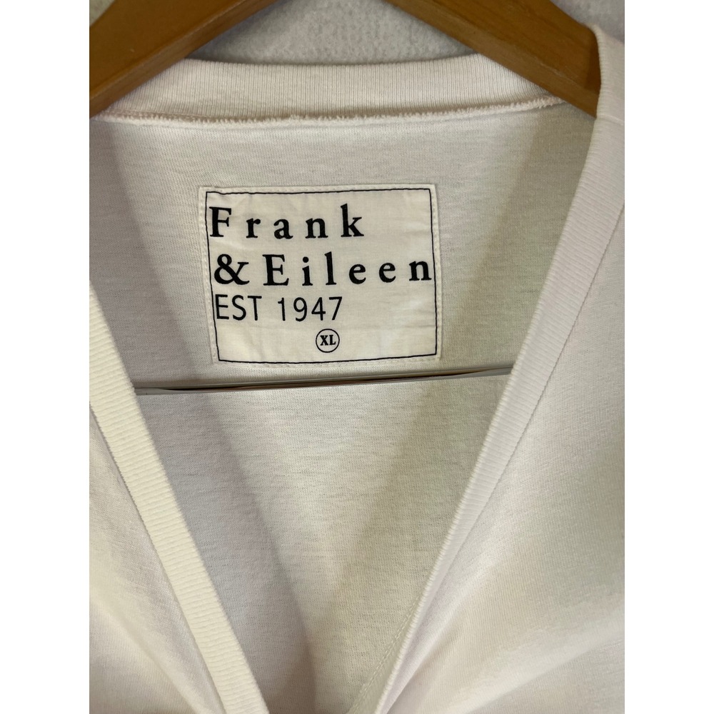 Frank & Eileen Cory Vintage Muscle Tee Maxi Dress Raw Edge Hem White Sz XL - Picture 4 of 10